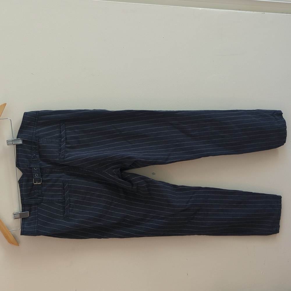 Free People pinstripe crop pants - Picture 2 of 7